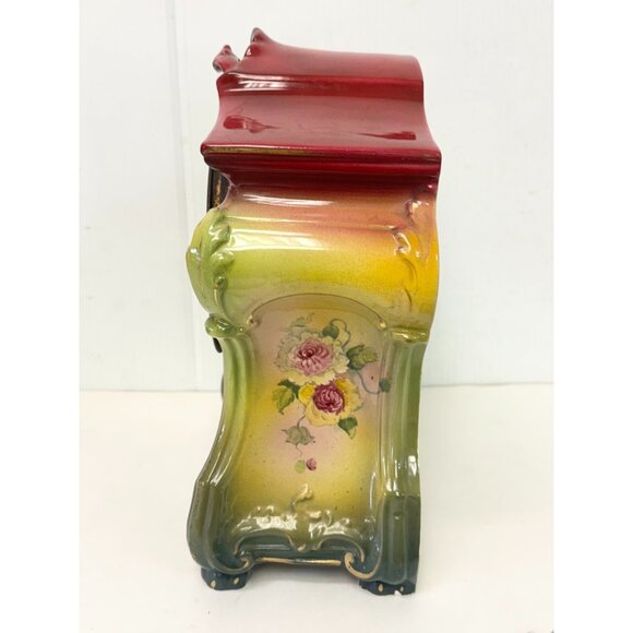 Antique Victorian Royal Bonn Germany Porcelain Mantle Clock - Picture 7 of 11